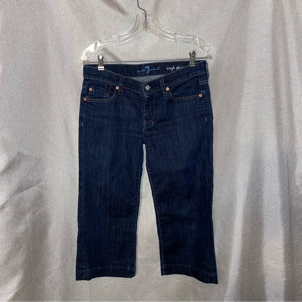 7 for all mankind cropped denim